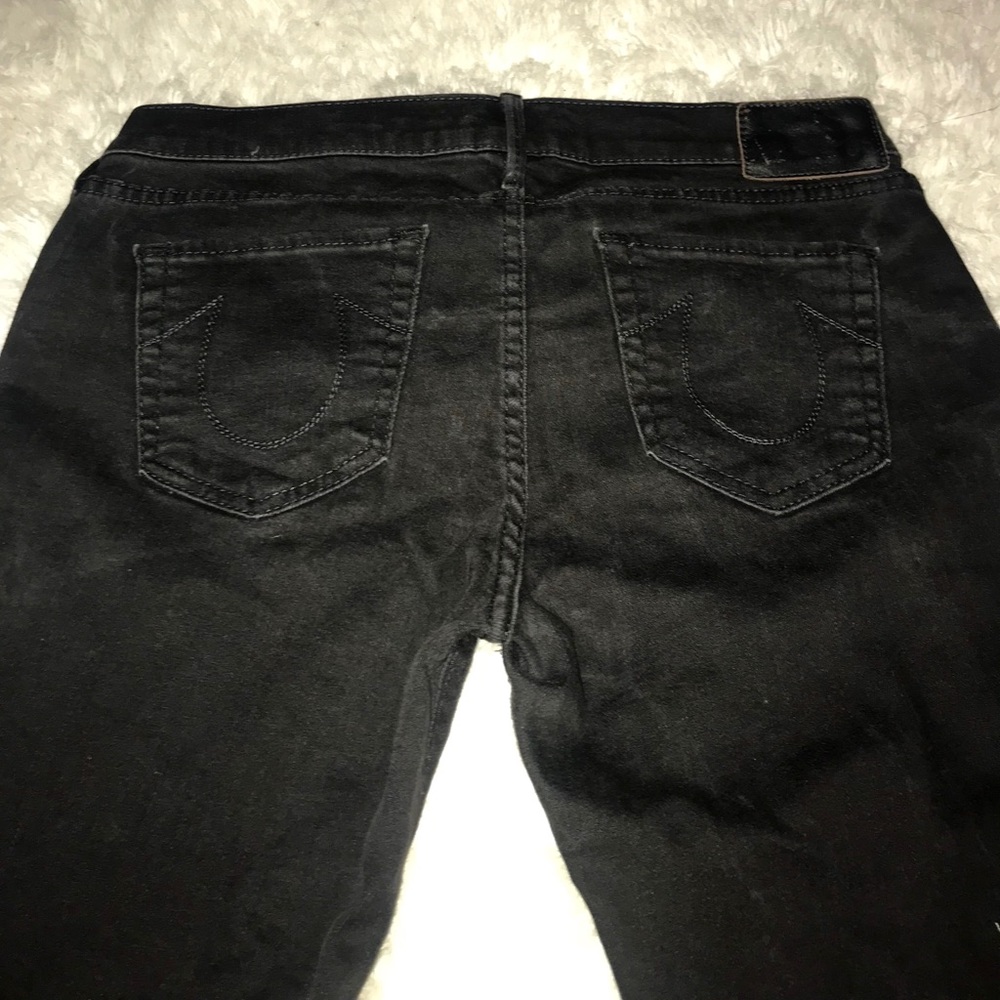 Women all black sz32 skinny jeans